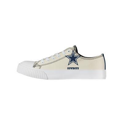 Buffalo Bills FOCO Women's Low Top Canvas Shoes - Cream