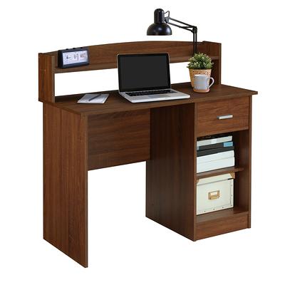 Techni Mobili Contempo Desk with 3 Storage Drawers White