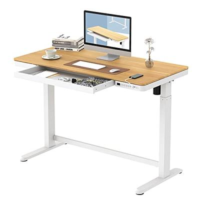 Realspace® Electric 48'W Height-Adjustable Standing Desk, White - Yahoo  Shopping