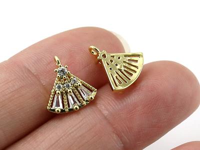 10Pcs Tiny Cubic Flower Charms, 18K Gold Plated, Pendant, Necklace Earring  Making 6x8.5mm, Jewelry Findings S20494 - Yahoo Shopping