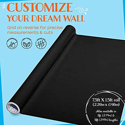  Colarr 18 ft Dry Erase Paper Chalkboard Paper 24 x 40 Inch  Self Adhesive Board Paper Dry Erase Roll Board Paper Peel Stick and Roll  Chalk Board Wallpaper for Kid