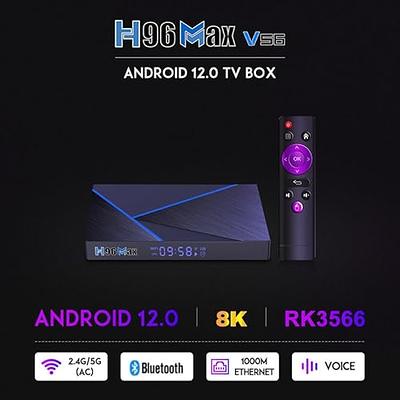 H96 Max Android 13.0 Dual WiFi BT Media Player TV Box 8K UHD 64G Quad Core  New