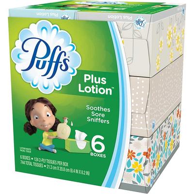 Puffs Plus Lotion With Scent Of Vicks Facial Tissue : Target