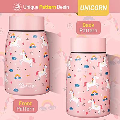 Pink Flowers Pattern Kids Thermos Funtainer