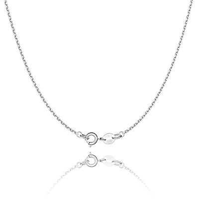 Sterling Silver Cable Chain : 24 Inch