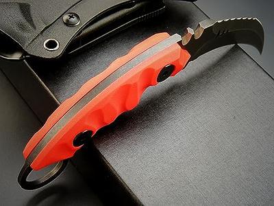 Red Canvas Micarta Knife Handle Scales Unique Set of Waterproof