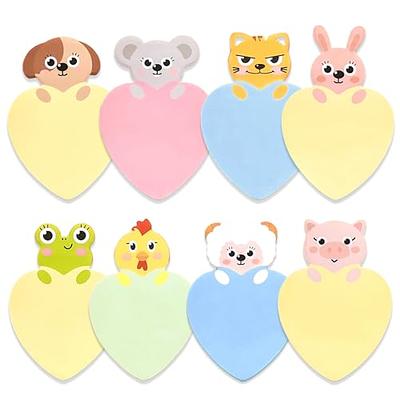 (As Seen on Image) Kawaii Animal Memo Pad, Bookmarks Creative Cute Sticky Notes (1 Package Random)