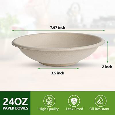 JAYEEY 34OZ Disposable Kraft paper bowls with lids, Food containers Soup  Bowls Party Supplies Treat Bowls 50 PACK