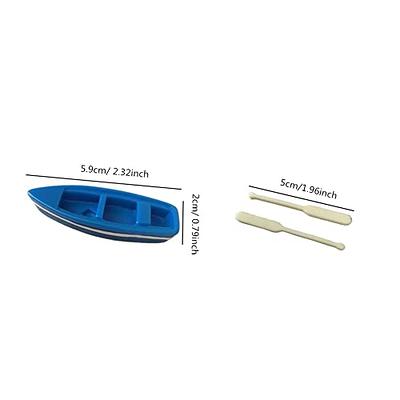 Alipis 2pcs Small Wooden Boat Toy Beach Nautical Decor Wood Craft Boat Wood  Boat Ornament Miniature Rowboat Wooden Boat Decor for Kids Boat Wood