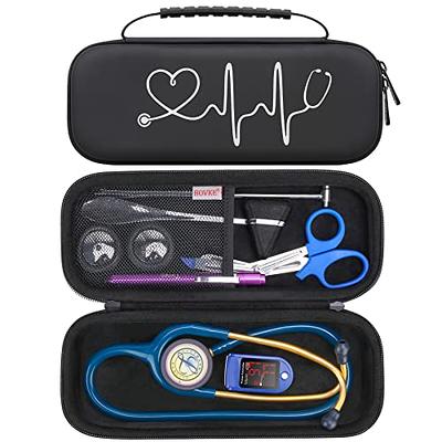 HESPLUS Stethoscope Case for 3M Littmann Classic III Lightweight II S.E  Cardiology IV Diagnostic MDF Acoustica Deluxe Stethoscopes Extra Room for  LED Penlight Scissors and Nurse Accessories Pink S Pink