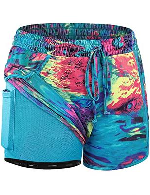 Buy Blevonh Tennis Shorts,Women Wide Waistband Athletic Running