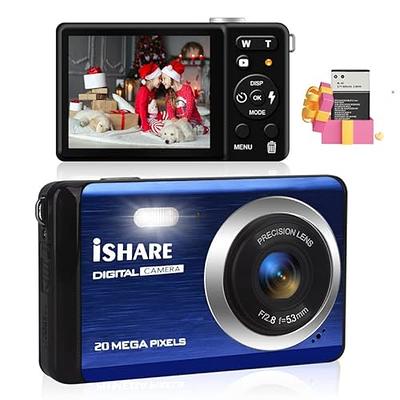 Digital Camera, FHD 1080P Camera, Digital Point and Shoot Camera with 16X  Zoom Anti Shake, Compact Small Camera for Boys Girls Kids