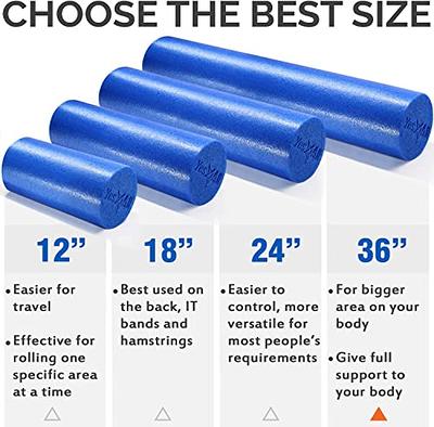 PRO-Roller Super Soft - OPTP Foam Roller 36 inch x 6 inch - Super Soft  Density - Light Blue Low Density Foam Roller for Physical Therapy & Exercise