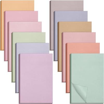 Harloon 12 Pcs 5.5 x 8.5 Note Pads Memo Pads Blank Colored