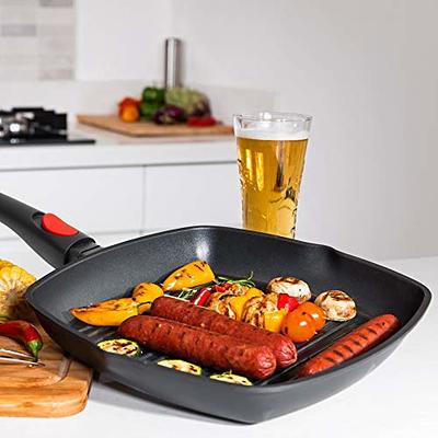 Non-Stick Grill Skillet With Removable Handle