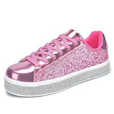 UUBARIS Women's Glitter Tennis Sneakers Floral Algeria