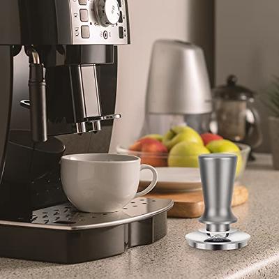 Coffee Tamper 58mm, Espresso Hand Tamper 58mm,304 Stainless Steel Espresso  Coffee Tamper 58mm with Mat