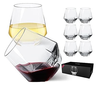 Wine Glasses, Unique Wine Glasses, Stemless Wine Glasses