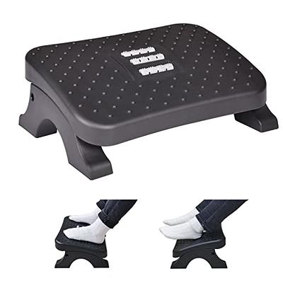 Footrest Under Desk - Adjustable Foot Rest with Massage Texture