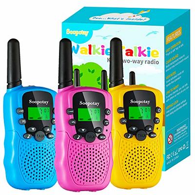 Veeki Walkie Talkies For Kids Rechargeable 1500mah Long Range Walkie Talky  For Boys Girls, With 22 Channels 2 Way Radio And Lcd Screen, Toys Gift 2 P