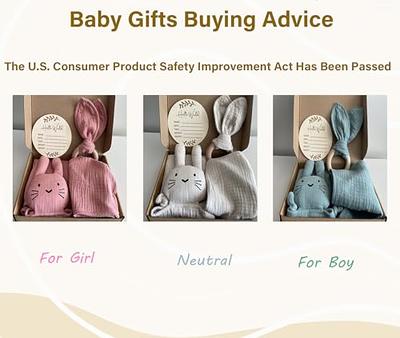 iAOVUEBY Baby Boy Gifts, Baby Shower Gifts for Boys, Baby Gifts for Newborn  Boy, Wooden Baby Gift Basket Includes Swaddle Blanket Rattle Toy Onesie