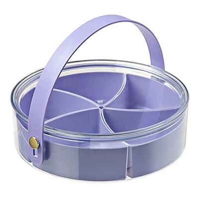 2pcs 3 Compartments Plastic Shower Caddy Basket, Portable Divided