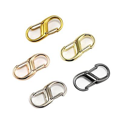 Adjustable Metal Buckle Clip Handbag Chain Strap Length Shorten