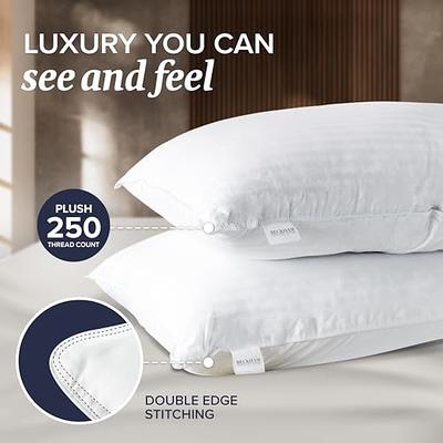 Luxury Gel Bed Pillow, Queen Size, Set of 2, Cooling, Stomach or Side  Sleepers