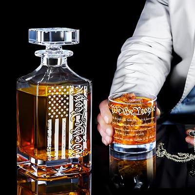 Engraved Father's Day Whiskey Decanter & Scotch Glasses