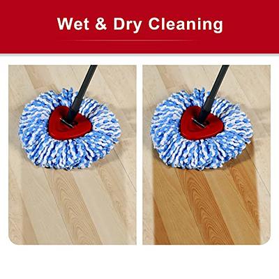 Mop Replace Heads For O-Cedar Spin Mop 2-Tank System, 4.33 Inches Core Spin  Mop Refill For O Cedar Replacements Heads, Easy to Replace, Microfiber