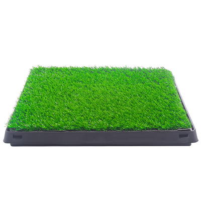 25 in. x 20 in. Puppy Pet Potty Training Pee Pad Mat Tray Artificial Grass