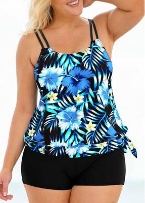 Plus Size Women's Chlorine Resistant Racerback Tankini Top by Swimsuits For  All in Diagonal Snake (Size 16) - Yahoo Shopping