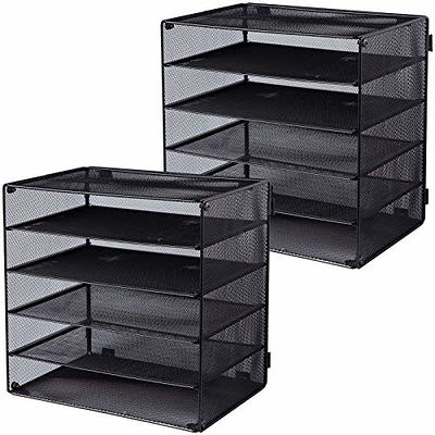 Natwind 5-Tier Office Paper Organizer for Desk Desktop Organizer File  Holder Office Desk Organizer Letter Tray & A4 Paper Holder Document Storage  Rack