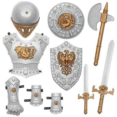 Set of Royal Accoutrements with Shield, Dagger, and Necklaces, 3D