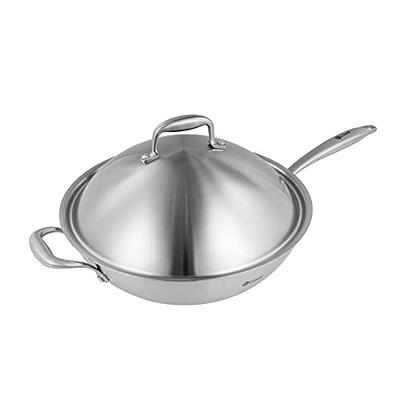 USA Pan Cookware 5-Ply Stainless Steel 8 Inch Sauté Skillet, Oven and  Dishwasher Safe, Made in the USA