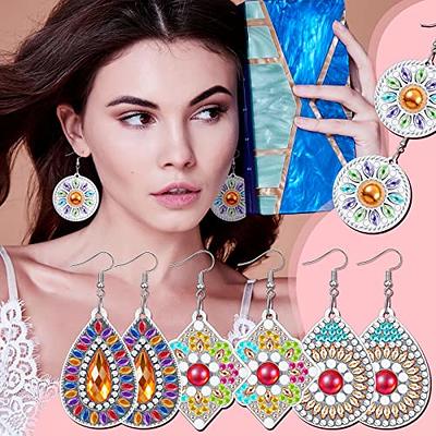 4 Pairs Diamond Painting Earring for Jewelry Making Diamond Art