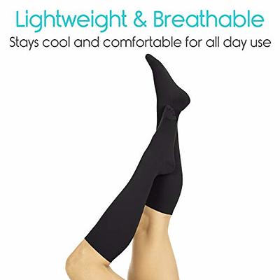  Vive Compression Stockings for Women, Men  15-20 mmHg Medical  Compression Support for Varicose Veins - Ultra Sheer TED Style Hose- Knee  High for Swelling, Soreness, Maternity, Pregnancy, Nurses : Health &  Household