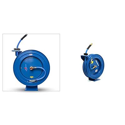 ReelWorks Air Hose Reel 3/8 Inch x 50' Foot SBR Rubber Hose Max