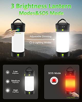 Rechargeable Camping Lantern,4000mAh Battery Powered Lantern,Tent Light  Flashlight Reading Lamp 3-in-1 3 Modes LED Camping Light,SOS Alarm Emergency  Lanterns for Power Outages,Home, Camping,Hiking - Yahoo Shopping