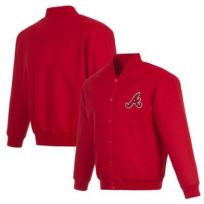 Sideline Pullover Satin Jacket Atlanta Braves