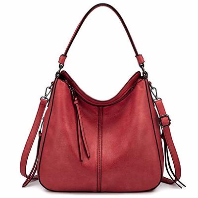 Buy Soft Leather Handbags for Women Shoulder Hobo Bag Large Tote Crossbody  Bag By OVER EARTH (O103E Red Wine) at Amazon.in