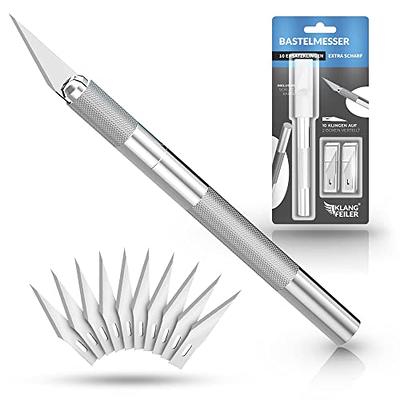 Klangfeiler® Hobby Knife Set for Crafting - WITH 10 BLADES - Precision Art  Knife - Craft Knife Cutting Set - Yahoo Shopping