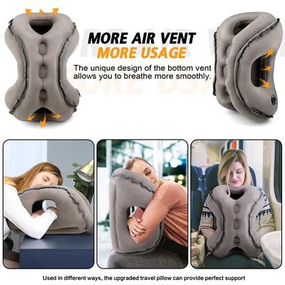 Inflatable Travel Pillow For Airplane, Neck Air Pillow For