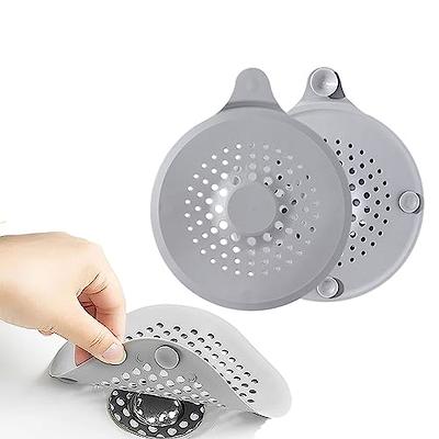 Hair Catchers for Shower Drain, Round Shower Drain Cover Silicone Hair  Stopper with Suction Cups Easy to Install Drain Strainer for Bathroom  Bathtub and Kitchen 2 Pack (White,White) - Yahoo Shopping