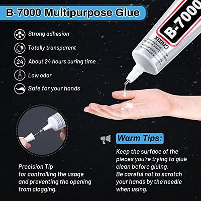 B-7000 Super Adhesive Glue for Rhinestone, B7000 Craft DIY Clear Glue for  Jewelry Making, Multi Function Glue for Fabric, Nail Art, Cell Phone  Repair