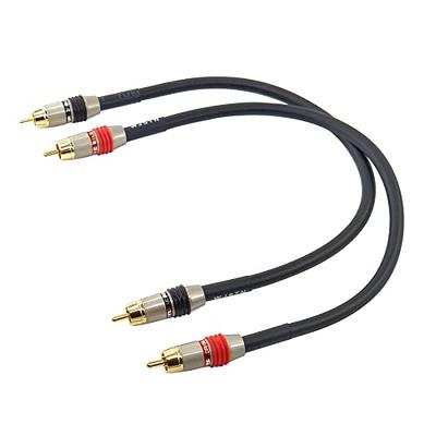 Monoprice Onix Series - Male RCA Two Channel Stereo Audio Cable, 3ft, Black  