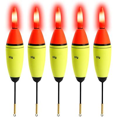 QualyQualy 5Pcs 30g LED Bobbers Glow in The Dark Bobbers Fishing Lighted  Bobbers for Night Fishing with Batteries Light Up Bobbers for Crappie  Walleye Catfish Bass Trout - Yahoo Shopping