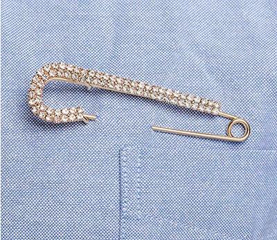 high quality decorative safety pin brooch