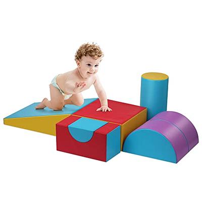 TIRAMISUBEST Multi-Color Indoor Stacking Play Structure Foam Block