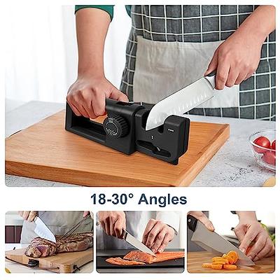 Knife Sharpener Tool, 5 Angles Adjustable Knife Sharpener for Kitchen,  Portable Handheld Knife Sharpening for Home&Outdoor - Yahoo Shopping